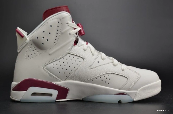 Retro Jordan 384664-116 Maroon white Air 6 0619